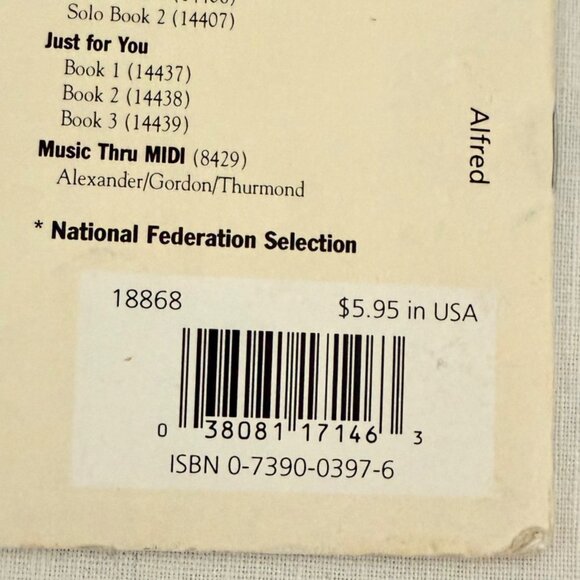 Vintage 1998 Especially for Boys Piano Solos Book Dennis Alexander Alfred Music - Picture 7 of 11